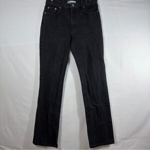 ZARA black CLASSIC Mom Fit High waist Women’s Jeans size 8 90’s Fit Retro Split